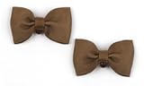 Brown Shoe Clip Bows Tiffany By Absolutely Audrey