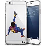 Image of Epic Cases iPhone Case for Apple iPhone, Ultra Slim Transparent Dominate The Futbol Pitch Series - Leo Messi Clear (iPhone 6)