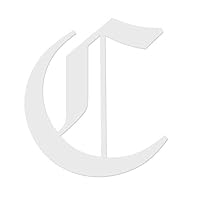 Applicable Pun Old English Letter C - Vinyl Decal Outdoor Use on Cars, ATV, Boats, Windows More - White 3 inches Tall