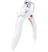 AORAEM Nail Clippers for Acrylic Nails,White French Fake Nail Tip Cutter False Nail Trimmer for S...