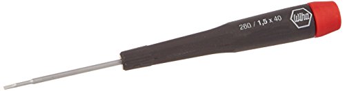 Click Here to See More Images Wiha 96015 Slotted Screwdriver with Precision Handle, 1.5 x 40mm