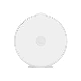 Maxtek 50 Pack Clear Transparent Round Clamshell CD DVD Case, with Lock