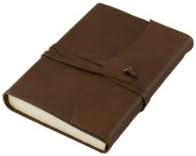 Amalfi Small Leather Journal, Chocolate Brown