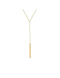 S. JEWELRY Fremttly CZ - Collar simple y delicado hecho a mano con relleno de oro de 14 quilates, oro rosa y plata ajustable