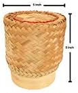 Thai Handmade Sticky Rice Serving Basket (5 Inch)