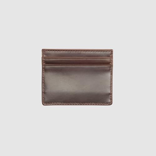 Damen Leather Card Case Wallet, Seal Brown, Einheitsgröße