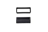 30mm Watch Band Strap Keeper Loop Black Rubber