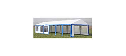 Partyzelt 12 x 6 m Gartenbauten Pavillons und Partyzelte Blau – Bild 5