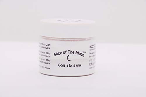 Slice of the Moon: Silvery White Pearl Mica Powder 15g, Natural Mineral Mica, Cosmetic Grade For Lipstick Lip gloss Bath Bombs Epoxy Resin Face Blush Powder Eye pencil Dye Pigments Candle Making