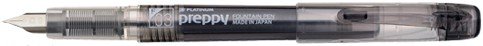 Platinum Fountain Pen, Preppy, Fine Nib, Black (PSQ-300-#1)