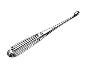 Spratt (Brun) Bone Curettes, No 4, German