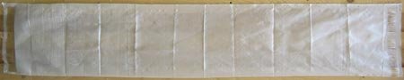 BUDDHAFIGUREN Buddhist Ceremony Scarf - Khata - Kata, Katak - White, 32 x 212 cm