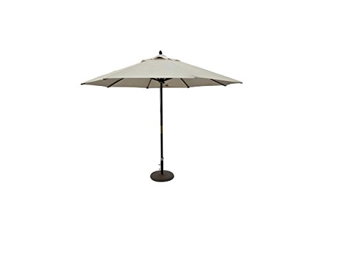This 11-foot Outdoor Patio Market Umbrella Will Keep You Cool and Protected From the Sun. It Has a Solid Wooden Pole for Long-lasting Performance