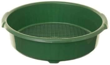 ACCURATE Large Plastic Round Garden Sieve Riddle Riddler Soil Sifter Mesh GREEN