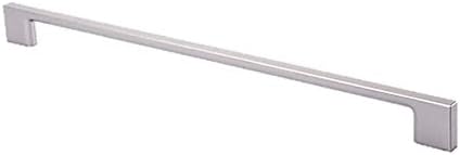 Slimline Bar Handle in Silver Chrome Matt Finish 354mm Overall Length 320mm Hole centres with Fixing Screws Free DELIVERY ON Orders Over Ã‚£20.00
