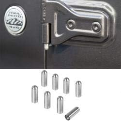 Nkcar Stainless Steel Car Door Hinge Bolt 8PCS for Jeep Wrangler TJ/JK/JL(4 DOORS)