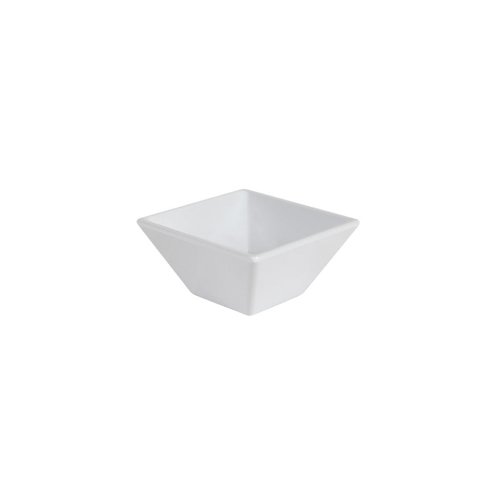 8 oz. White Square Bowl, Break Resistant, Siciliano by GET ML-278-W (Qty,1)