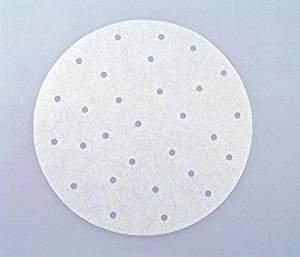100Pcs Perforated Parchment Paper Liners, 9" Eco-Friendly Non-Stick Steamer Round Mat Fit for Bamboo Steamer Air Fryer, Steaming Basket, Baking Pastry