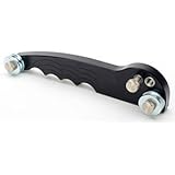 JEGS Tight Radius Tubing Bender | Up to 180° Angle Bends | Bends 1/8" Tubing (On 0.450" Center-To-Center Radius) And 3/16" Tubing (On 0.420" Center-To-Center Radius) | Black | Steel