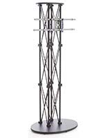 Displays2go TVTRUSBV2 Aluminum Truss Portable TV Stand for 60-Inch Monitors, Black - Thumbnail 6