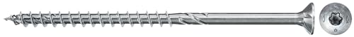 fischer 500 x Chipboard Screws Power-Fast II 5.0 x 45 Countersunk Head with Inner Star TX Partial Thread Galvanised Blue Passivated (Item No. 670375)