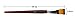 BeeChamp 6pcs Synthetic Nylon Hair Flat Art Paint Brush Set for Water-based Painting Watercolors, Acrylics and Oils