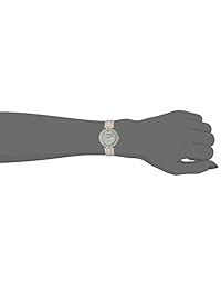 Anne Klein AK   3310TNGB - Reloj de pulsera de cerámica para mujer con diamantes, tono dorado y marrón