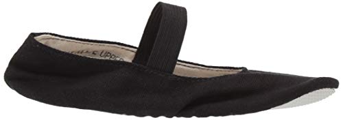 Leo Girls' Imported Gym Pump Dance Shoe, black, 34 Medium EU Little Kid (3 US)