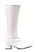 Ellie Shoes Girls White Go Go Boots X-Large (4-5)