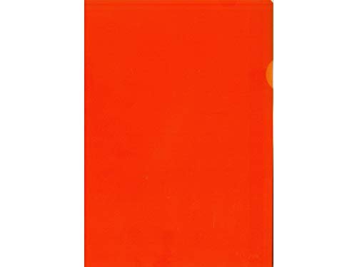 Kangaro Document Wallet A4 PP 120 Micron Transparent Grained Orange Box of 100 (10x10).