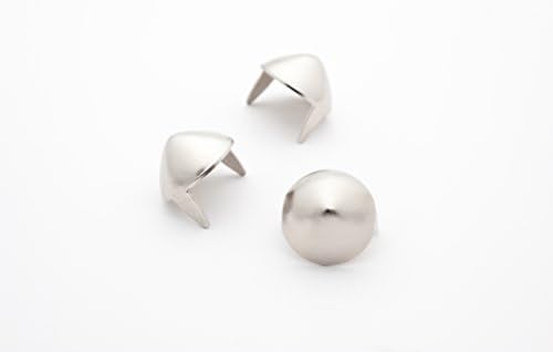 Cone Studs - Size 13 - Ideally used for Denim and Leather Work - Classic Two-Prong Studs - Silver Colored - Pack of 100 studs and spikes