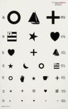 Illuminated Eye Chart Kindergarten 20' Distance 14" x 9"