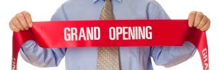 Grand Opening Ribbon - 10cm Wide x 3m Long, Store & Office Opening