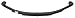AP Products 014-125797 2000Lb 3 Leaves Leaf Spring , Black