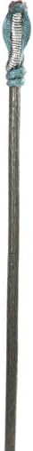 62" Blue Silver Deluxe Egyptian Cobra Snake Royal Pharaoh Staff Scepter