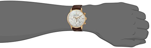 Maurice-Lacroix-Herren-Chronograph-Quarz-Uhr-mit-Leder-Armband-EL1098-PVP01-111-1