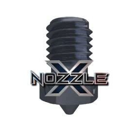 E3D Nozzle X – Ultra-Durable Steel Nozzle for V6 HotEnd (1.75mm, 0.6mm), High-Temp, Abrasive Filament Ready, WS2 Nano-Coating - Compatible with Prusa MK2, Prusa MK3, Prusa MK3S 3D Printers