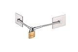Stainless Steel Refrigerator Door Lock with Padlock