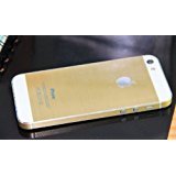 Full body Golden Protective screen film protector Cover Skins for iPhone 5 5S Decal Front Back Home Golden Protective film