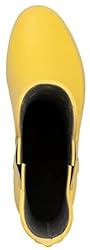 LONDON FOG Womens Piccadilly Rain Boot Yellow 8 M US