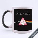Custom Pink Freud Ceramic Magic Color Changing Morphing Mug Morning Coffee Tea Drinking Mug Funny Mugs-Heat Sensitive (11 oz)-by Peanut and kelp