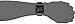 GUESS Comfortable Black Stain Resistant Silicone Digital Watch with Day, Date, 24 Hour Military/Int'l Time, Dual Time Zone + Alarm. Color: Black (Model: U0595G1)