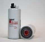 Fleetguard FS1065 Fuel/Water Separator For Cummins 4934879, ISC07 StrataPore Media, 98.7% Efficiency, 10-Micron Rating, 1-14 UNS-2B Thread Size, 9.79"H x 3.69"OD