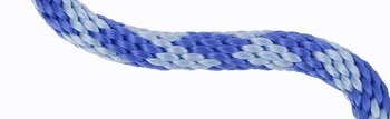 Mendota 3/8" by 4' Snap Leash, Sapphire, Small