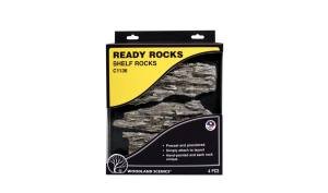 WOODLAND SCENICS C1136 Ready Rocks Shelf Rocks