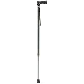 Medline 2-in-1 Walking Cane and Hiking Stick, Adjustbale Handle, Iron Grey | Lightweight Aluminum, Ergonomic Gel Handle, Dual-Angle Adjustable Handle, 250 lb Weight Capacity, For Active Seniors