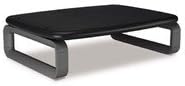 Wholesale CASE of 5 - Kensington SmartFit Syst Monitor Stand w/Ring Feet-Monitor Stand, Supports 80Lbs., 16"x11-1/2"x3-6", Black/Gray