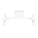 Spectrum Diversified Over-The-Cabinet Door Trash Bag Holder, White