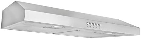 Cosmo 30" Ductless Under Cabinet Range Hood with Push Button Control Panel, Kitchen Vent Cooking Fan Range Hood with Carbon Filters and LED Lighting (COS-5U30-DL)