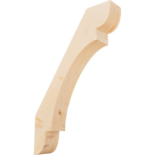 Ekena Millwork BRC06X26X38OLY00SDF 5 1/2"W x 26"D x 38"H Olympic Smooth Knee Br…